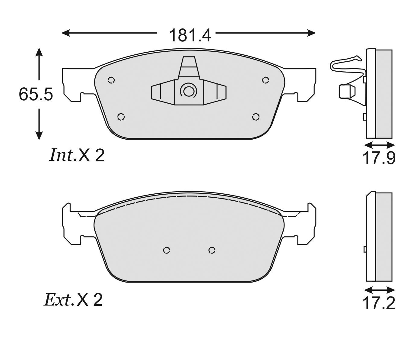BALATA CERAMICA FORD ESCAPE 2.0T